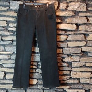 Women's INC Internaional Concept boot leg curvy fit pants black sz 10 petite